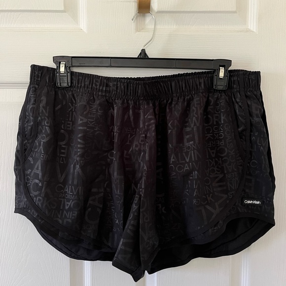 Calvin Klein Pants - Calvin Klein Women's Gray Athletic Shorts - Plus Size